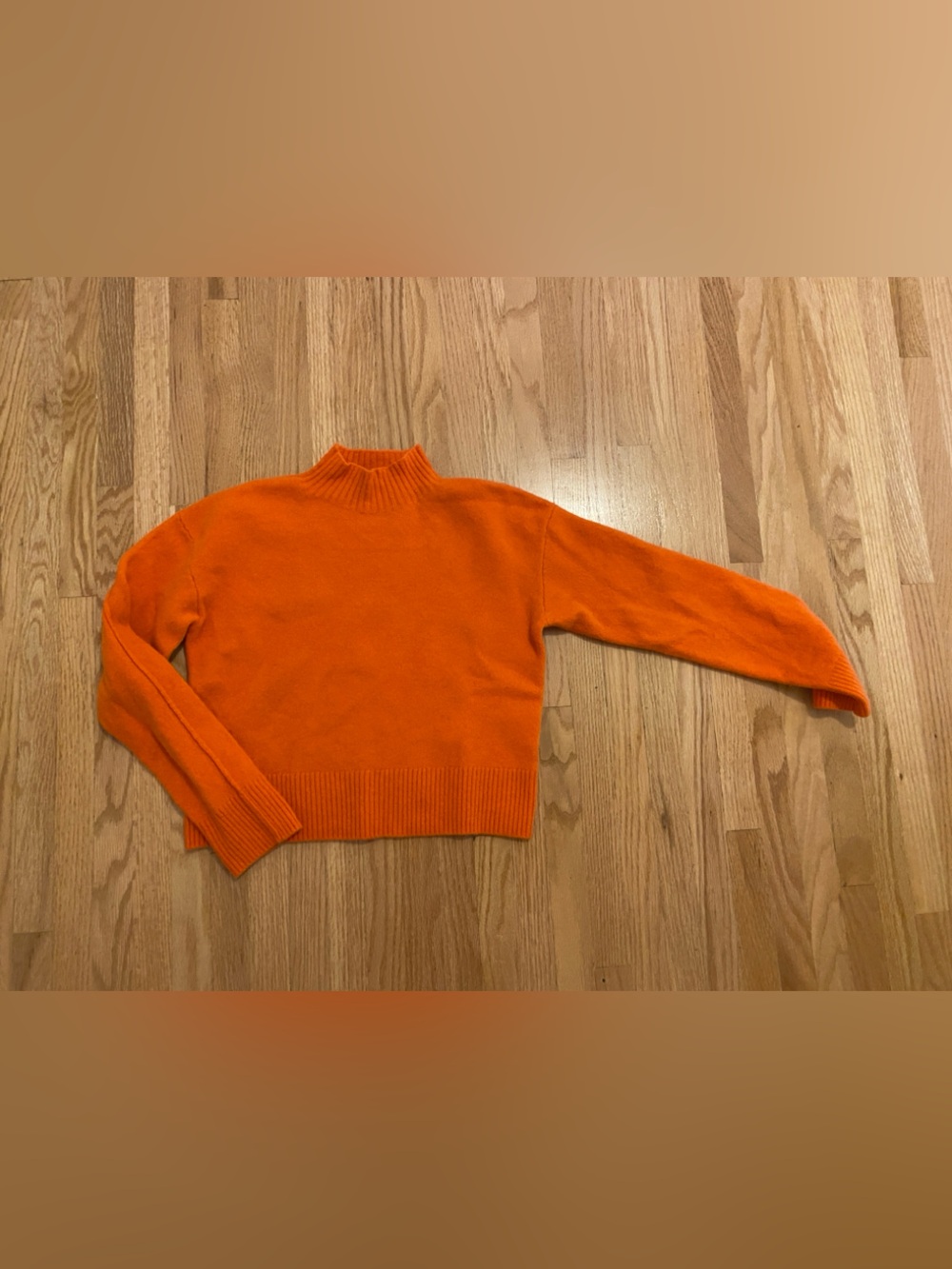 100% Wool Everlane Orange Turtleneck Sweater - Women's